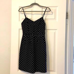 J. Crew Black and White Polka Dot Dress